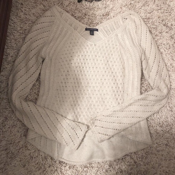 Cream American Eagle Sweater - Picture 4 of 4
